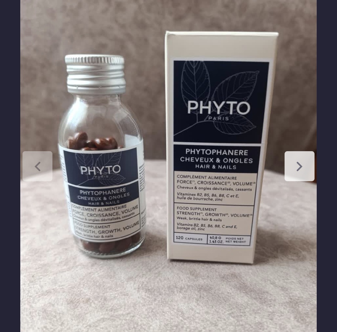 قرص مکمل ضد ریزش مو تقویت کننده مژه و ناخن فیتو فانرPHYTOاصل اورجینال