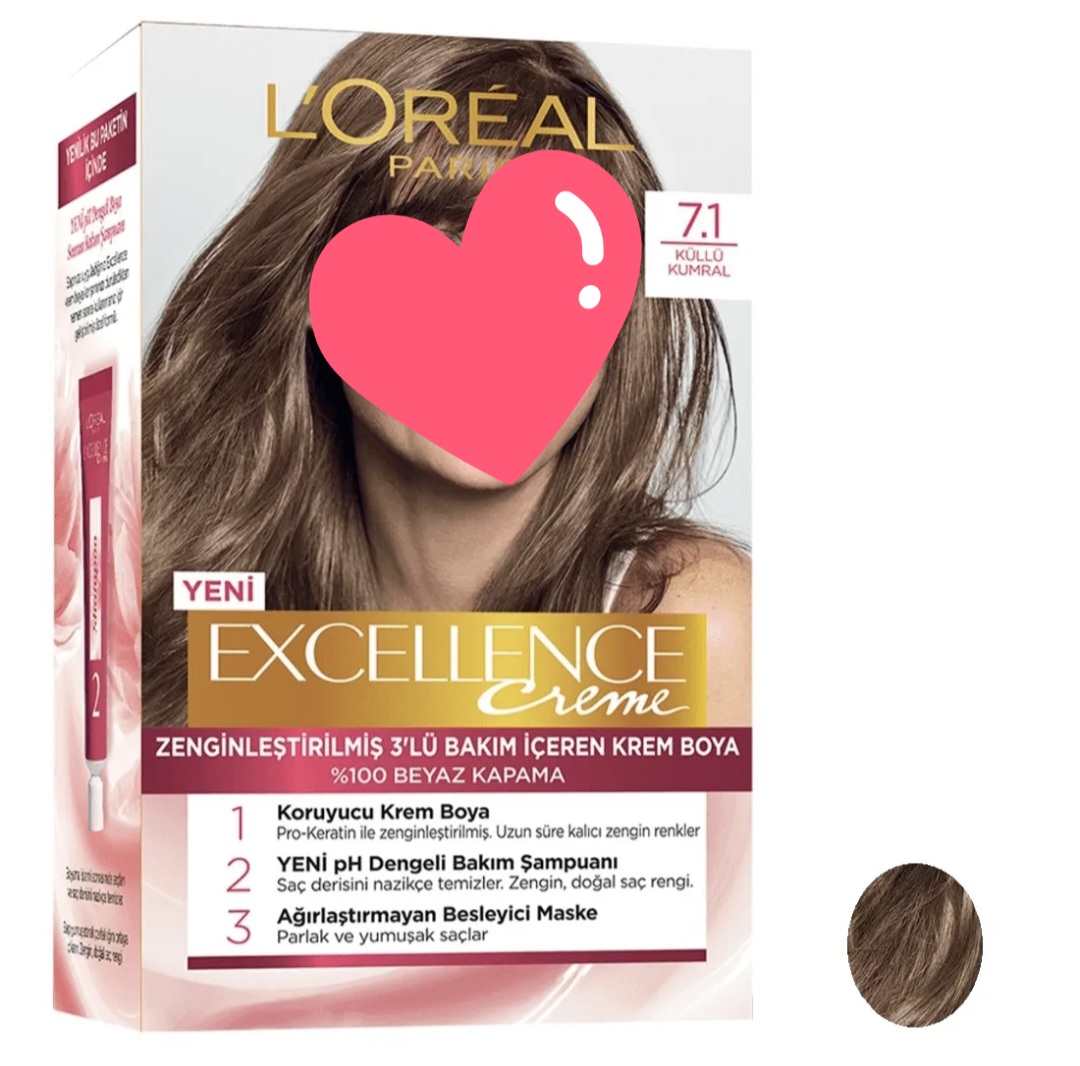 رنگ موی LOREAL رنگ بلوند شماره 7.1