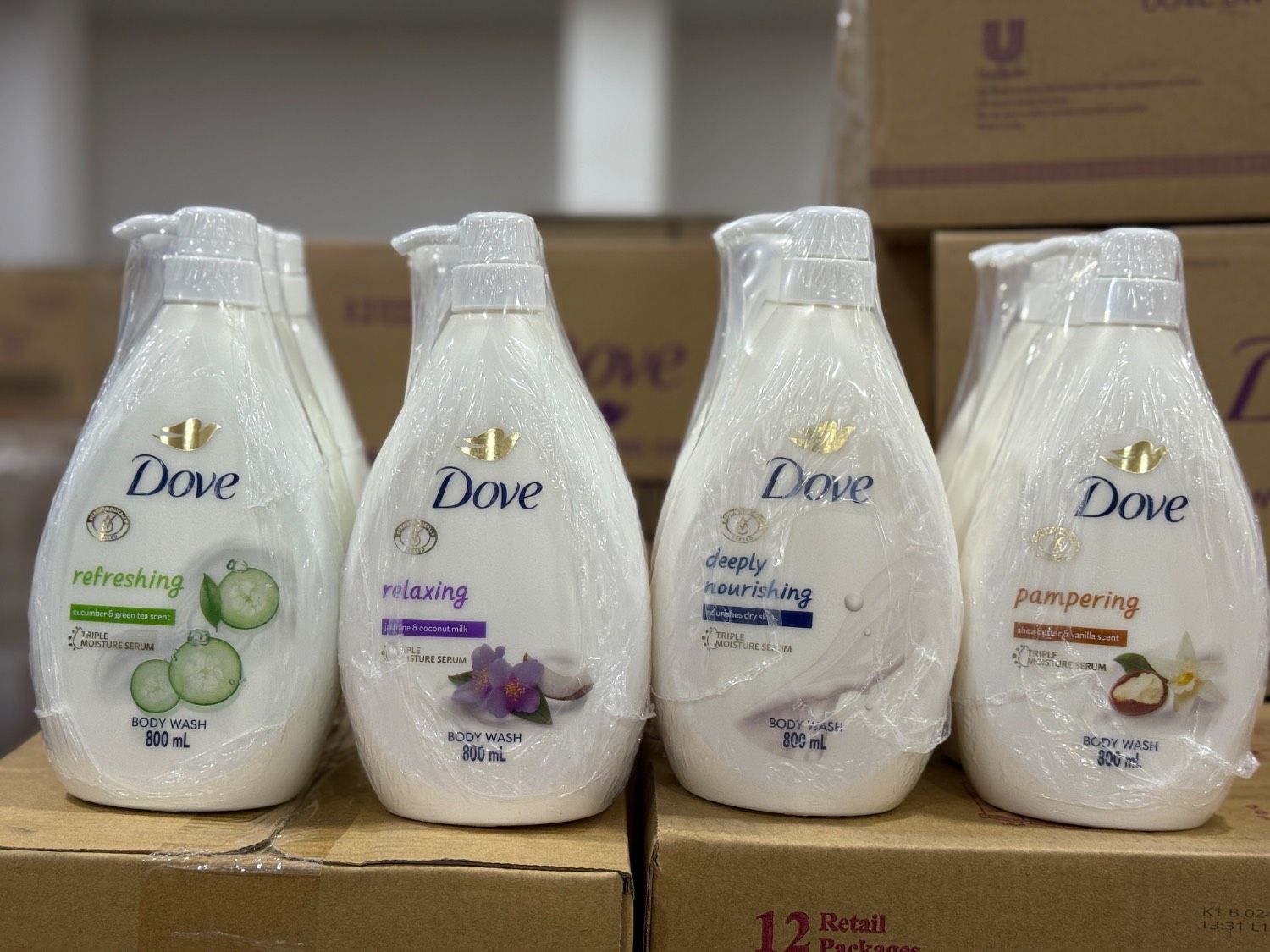 شامپو بدن با 4رایحه Dove